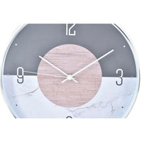 Horloge Murale DKD Home Decor Noir Blanc PVC (30 x 4 x 30 cm)