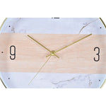 Horloge Murale DKD Home Decor Naturel Blanc PVC (30 x 4 x 30 cm)