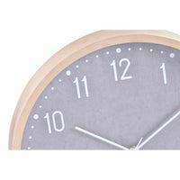 Horloge Murale DKD Home Decor Gris Beige PVC (30 x 4 x 30 cm)