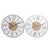 Horloge Murale DKD Home Decor Noir Beige MDF Fer (60 x 4 x 60 cm)