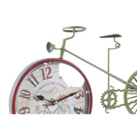 Horloge de table DKD Home Decor Rouge Bicyclette Vert Fer (34,5 x 5 x 22,5 cm) (2 Unités)