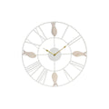 Horloge Murale DKD Home Decor Métal MDF Blanc Spirales (39 x 3,5 x 39 cm)