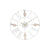 Horloge Murale DKD Home Decor Métal MDF Blanc Spirales (39 x 3,5 x 39 cm)