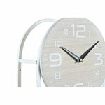 Horloge Murale DKD Home Decor Naturel Métal MDF Blanc (25,5 x 11,5 x 71 cm)