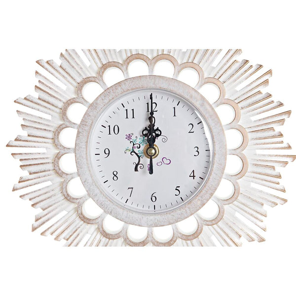 Horloge Murale DKD Home Decor Miroir PP (25 x 2,5 x 25 cm) (2 Unités)