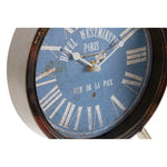 Horloge de table DKD Home Decor Verre Noir Bleu Métal (20,5 x 5 x 24 cm) (2 Unités)