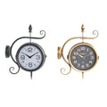 Horloge Murale DKD Home Decor Station Fer Vintage 2 Unités (29 x 10 x 39,5 cm)