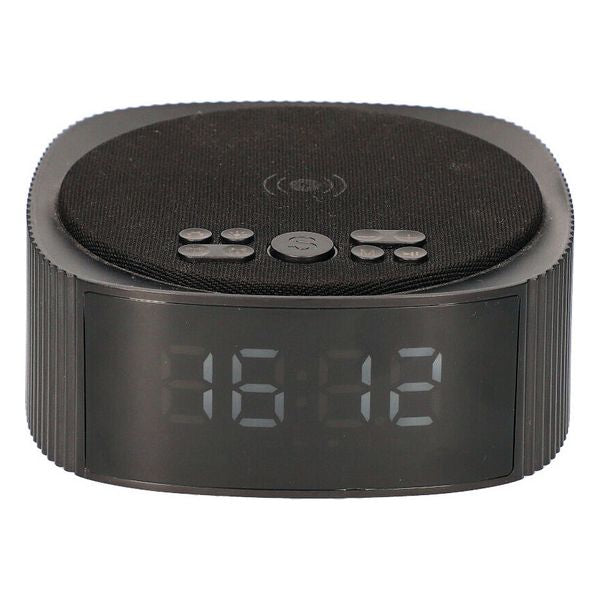 Radio-réveil avec Chargeur sans fil KSIX Alarm Clock 3 Bluetooth 10W Noir