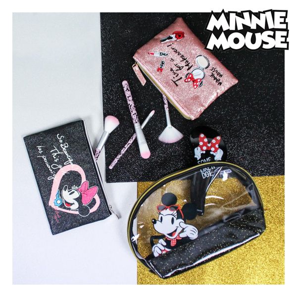 Kit de broche de maquillage Minnie Mouse (5 pcs) Noir