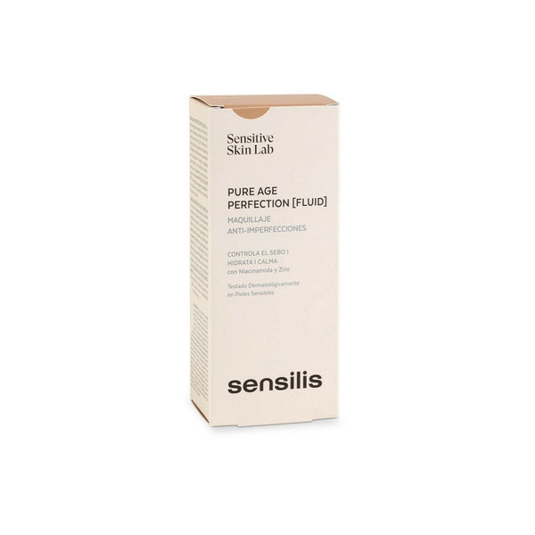 Base de Maquillage Crémeuse Sensilis Pure Age Perfection 04-pêche Anti-imperfections (30 ml)