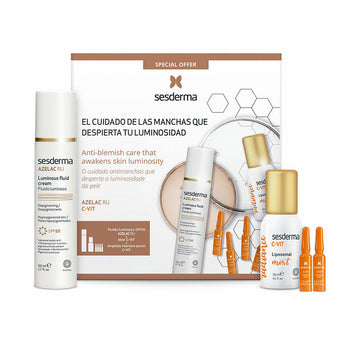 Set de cosmétique unisexe Sesderma Azelac RU Luminous Fluid (3 Pièces)