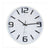 Horloge Murale Blanc Noir et blanc Verre Plastique (33 x 4 x 33 cm)