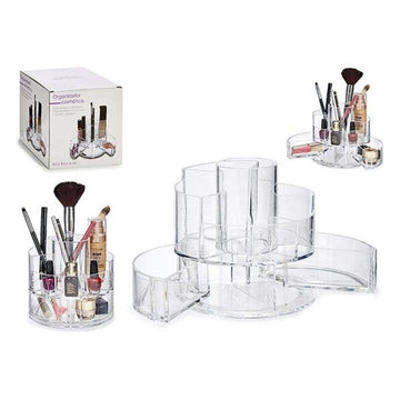 Organisateur de maquillage Transparent Plastique (15,5 x 15 x 15,5 cm)