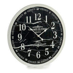 Horloge Murale Blanc Noir (3,5 x 60 x 60 cm)