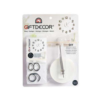 Horloge Murale Argenté Blanc Autocollant ABS EVA (Ø 45 cm)