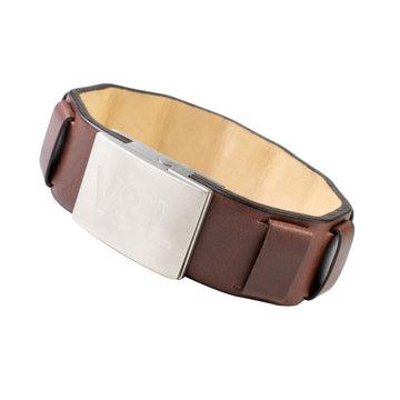 Bracelet Femme Victorio & Lucchino VJ0125BR Marron Cuir (18,5 cm)