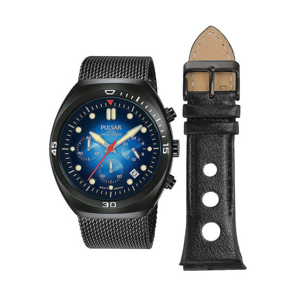 Montre Homme Pulsar PT3951X2 Special Pack + Extra Strap (Ø 44 mm)