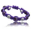 Bracelet Femme Time Force TJ1034B01X Noir Violet Argent Textile Argenté (20 cm)