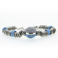 Bracelet Femme Time Force TS5086BS Bleu Acier Argenté (19 cm)