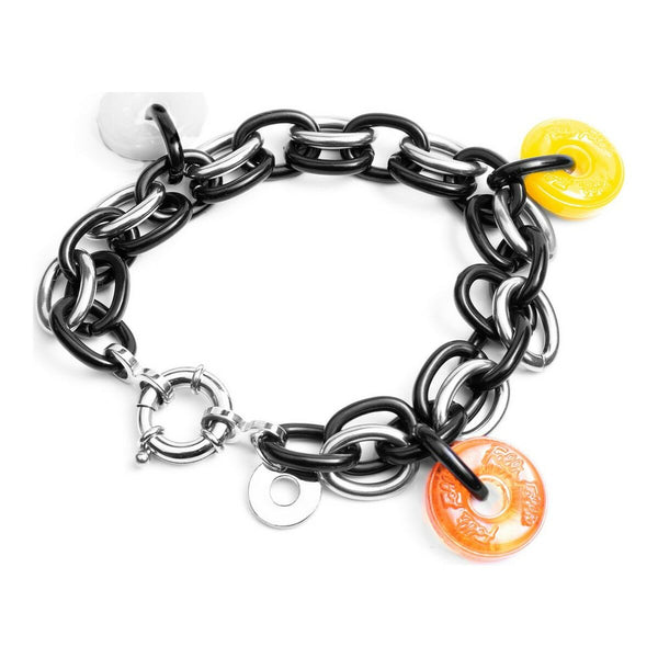 Bracelet Femme Folli Follie BA1B003SK Noir Acier inoxydable (23 cm)