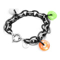 Bracelet Femme Folli Follie BA1B003SK-BVN Noir Acier inoxydable (23 cm)