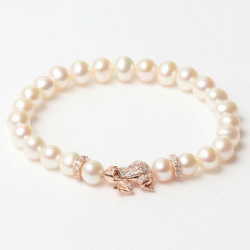 Bracelet Femme Lancaster JLA-BR-FROG-2-WH Blanc Argent 925 16 mm Rosé