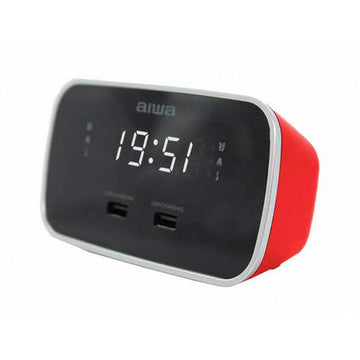 Radio-réveil Aiwa CRU19RD Rouge