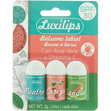 Baume à lèvres LuxiLips Spf 30 (3 uds)