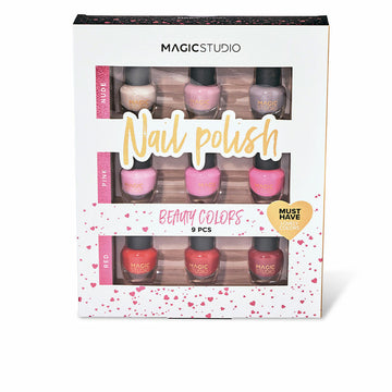 Set de Maquillage Magic Studio Beauty Colors vernis à ongles 9 Pièces