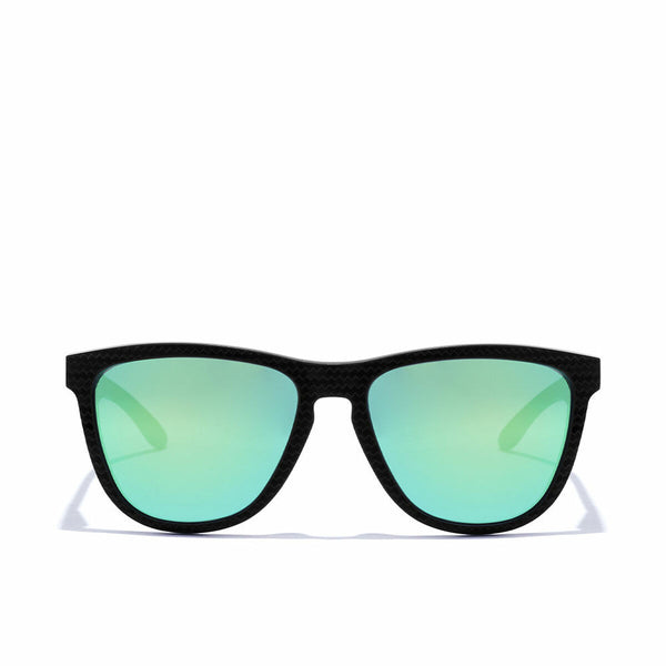 Lunettes de soleil polarisées Hawkers One Raw Carbon Fiber Noir Vert émeraude (Ø 55,7 mm)