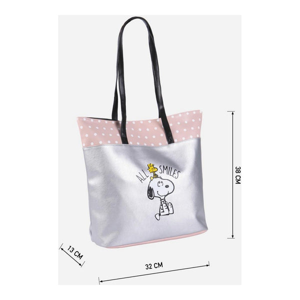 Sac Snoopy Argenté (38 x 32 x 13 cm)