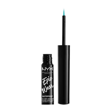 Eyeliner NYX Epic Wear teal metalic métallique Liquide